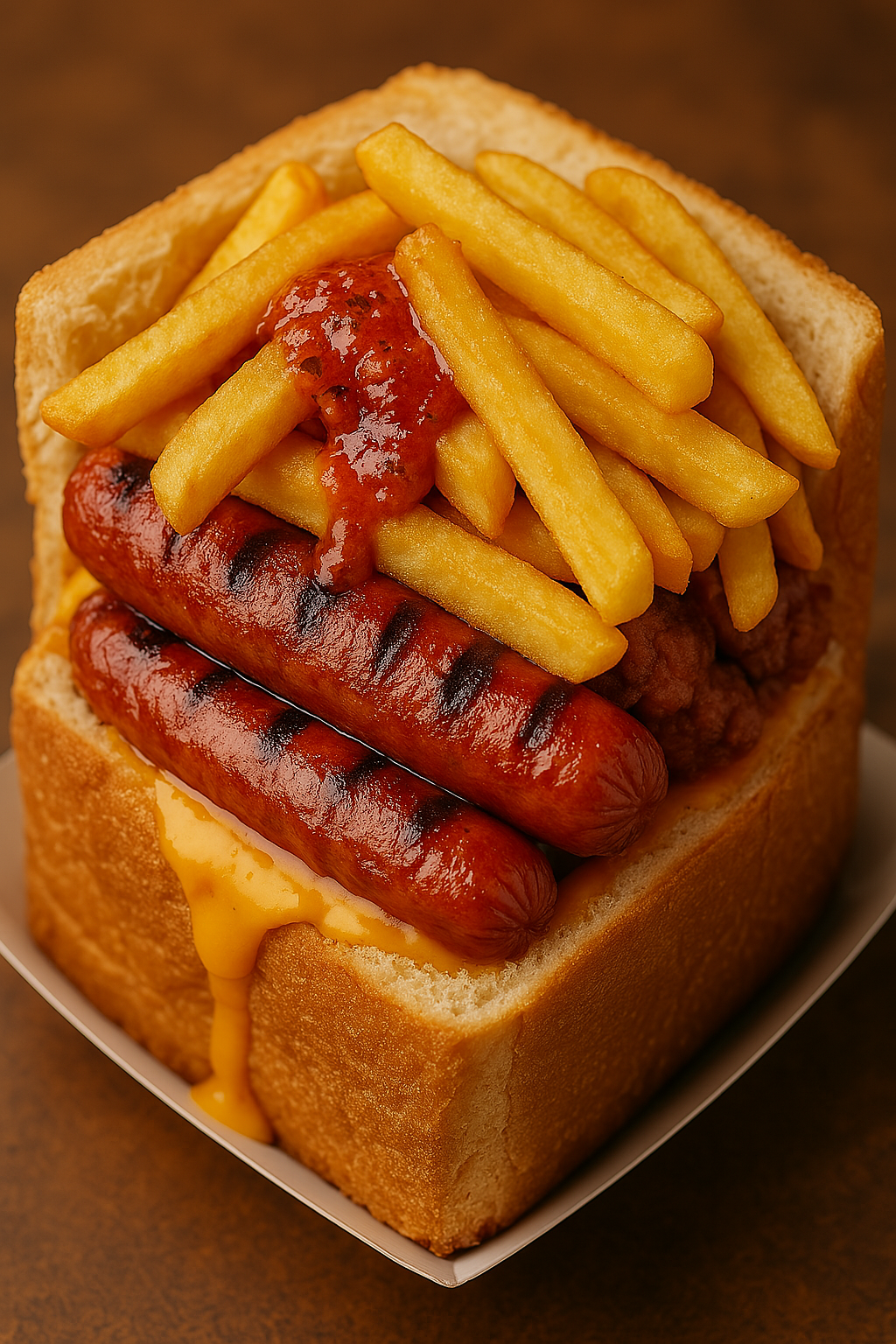 Delicious Kota sandwich with filling